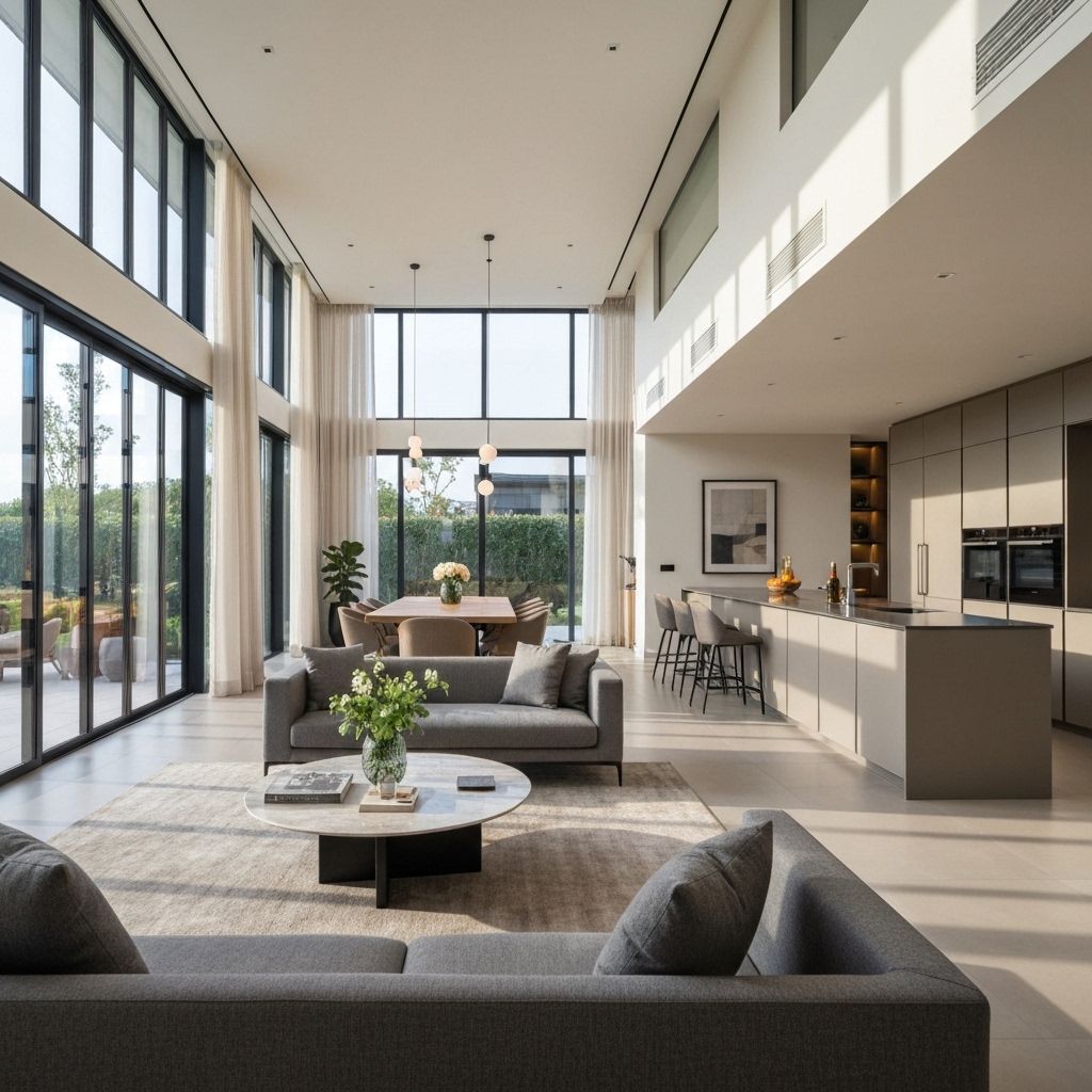 Contemporary villa interior