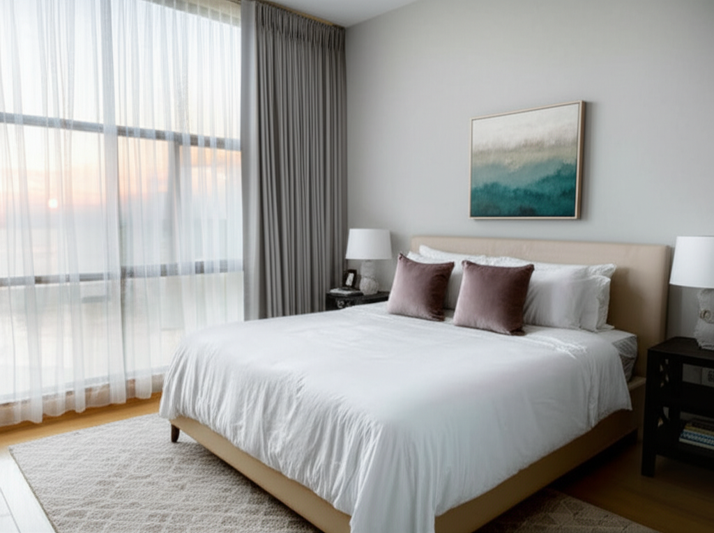 Elegant bedroom interior