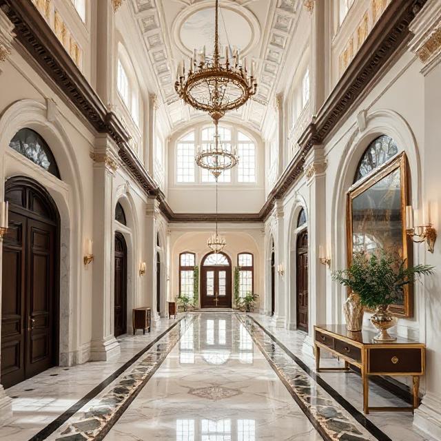 Ornate colonial staircase