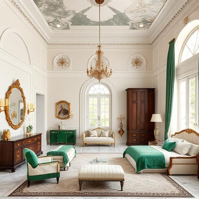 Ornate colonial staircase