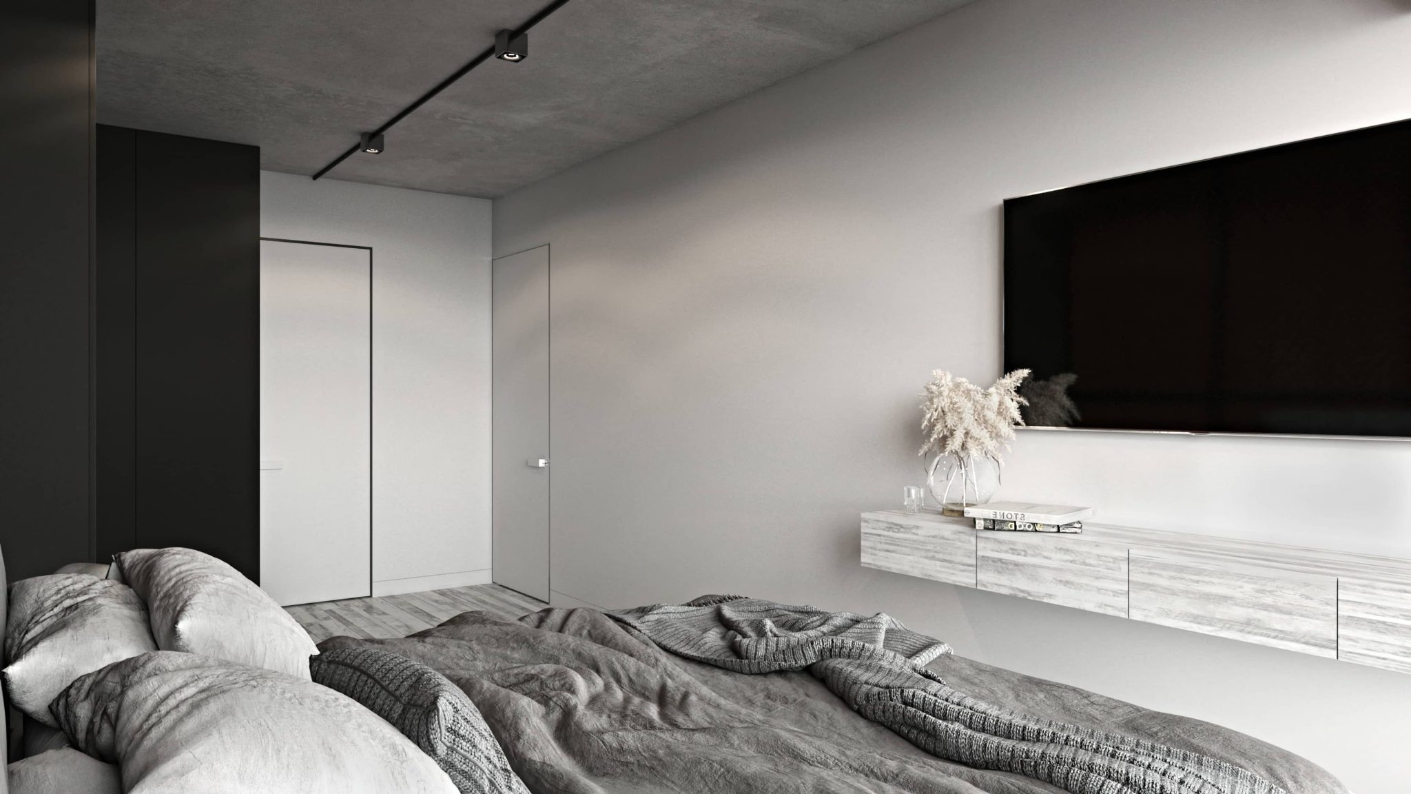 Dining area with steel elements