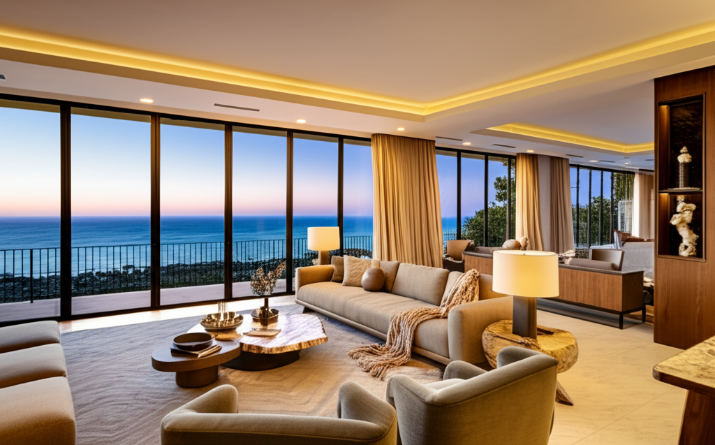 Villa living room interior