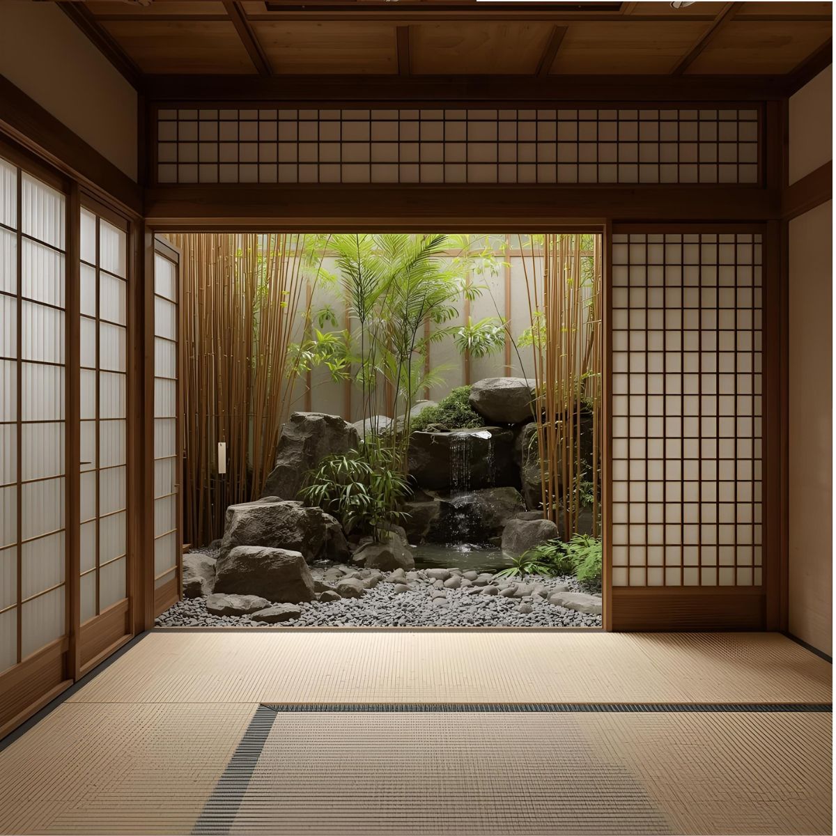 Bathroom with natural stone